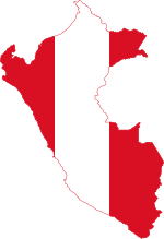 Carte-drapeau du Pérou
