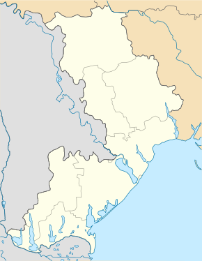 Петродолинське. Карта розташування: Одеська область