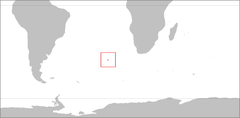 Położenie Tristan da Cunha