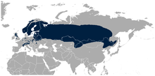 Distribution of black grouse globally