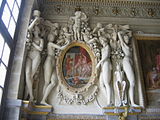 Горельеф стукко. По рисунку Ф. Приматиччо. Ок. 1550 г. Дворец Фонтенбло, Франция