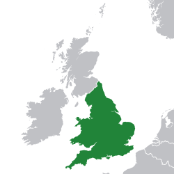 Location of the Kingdom 1558–1707 (green)