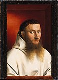Portrait of a Carthusian by Petrus Christus (1446). Note the fly near the bottom.