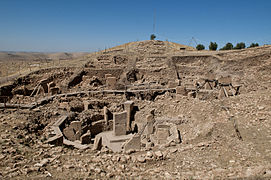 Göbekli Tepe from Turkey, founded in 10th millennium BC and abandoned in 8th millennium BC