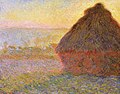 “กองฟาง (พระอาทิตย์ตก)” (The Cliffs at Etretat) – ค.ศ. 1890-1891, พิพิธภัณฑ์ศิลปะบอสตัน, สหรัฐอเมริกา