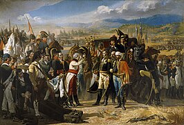 La rendición de Bailén, por José Casado del Alisal, pintura de historia sobre la batalla de Bailén de 1808, con una composición basada en La rendición de Breda, de Velázquez.