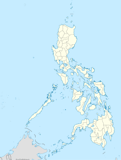 Mapa konturowa Filipin, na dole po prawej znajduje się punkt z opisem „Kidapawan”