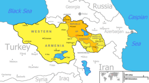Карта на Обединета Ерменија