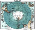 19. Antarktika színezett térképe méretarány 1:40 000 000, méret: 34 x 41 cm