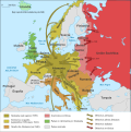 A Segunda guerra mundial en Europa (1939-1941).