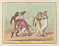 Карикатура Джеймса Гілрея на вальс - танець, який вважався в Англії початку XIX ст. непристойним, 1810 р.