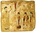 Хресна хода Вербної неділі несторіанського духовенства на настінному живописі VII або VIII століття з несторіанської церкви в Тан Китаї