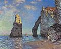 “หน้าผาที่เอทเทรทาท์” (The Cliffs at Etretat) – ค.ศ. 1885, สถาบันศิลปะคลาร์ก, วิลเลียมสทาวน์, รัฐแมสซาชูเซตส์, สหรัฐอเมริกา