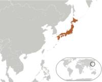 Ճապոնիան աշխարհի քարտեզի վրա