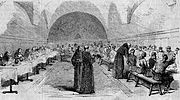 ルイージ・アロンジ（イタリア語版）（通称キアボーネ）が指揮するブリガンテ集団に食事を提供する修道院