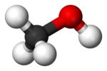 Алкохолът метанол (CH3OH) е подобен на метана, но един от водородните атоми е заменен с хидроксилна група