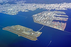 Намивні штучні острови у затоці Осака