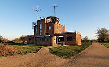 A picture of the Greenham Common Control Tower from the outside