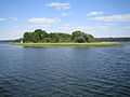 Island of the gord in Oberuckersee