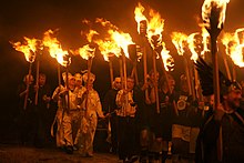 Guisers at Uyeasound Up Helly Aa - geograph.org.uk - 1706010.jpg