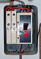 1950s MEM rewirable fuse box (open)