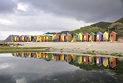 Beach huts in St James