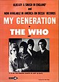 Trade ad for the Who's song "My Generation", 1965