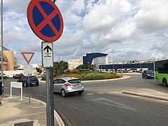 Left-hand traffic in Valletta, Malta