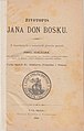 Prvý životopis dona Bosca v slovenskom jazyku (1899)