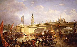 The Opening of New London Bridge, 1 August 1831 (1831-2), Royal Collection