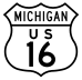 US Highway 16 marker