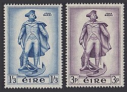 Barry on Irish postage stamps, Issue of 1956