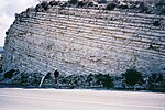 Chalk Layers in Cyprus - showing classic layered structure.