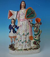 Temperance movement figure 'Band of Hope', a society for children who had taken the pledge, circa 1847.[34]