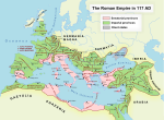 Đế quốc La Mã tại thời điểm nó rộng lớn nhất, vào lúc Trajan qua đời (Năm 117 SCN)