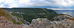 Cabot Trail seen from the Skyline Trail