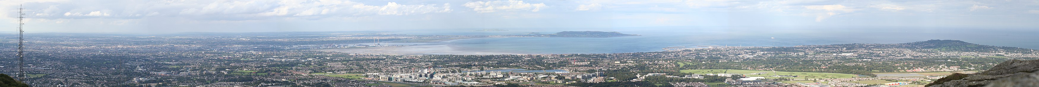 Panoramatická fotografia mesta Dublin