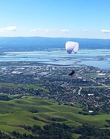 Paraglider from Mission Peak, CA.