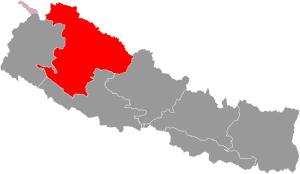 Location of Karnali Province
