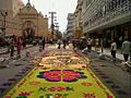 Image 41Sawdust carpet in Holy Week. (from Culture of Honduras)