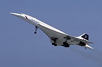 Concorde repülés közben