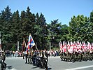 Ünnepi felvonulás Grúziában