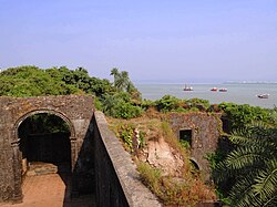 View of Vasai creek from the fort's watch tower