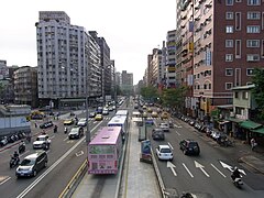 Right-hand traffic in Taipei, Taiwan