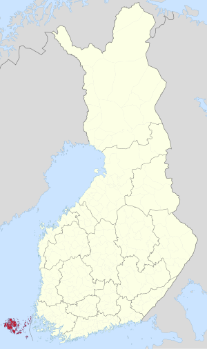 Lage Ålands in Finnland