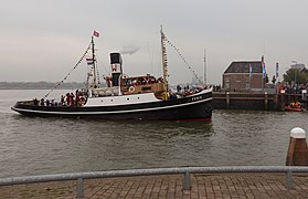 Ship: De Furie during national arrival of Sinterklaas in Maassluis