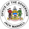 Seal of Jack Markell, Governor of Delaware 2009–2017