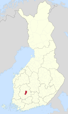 Lage von Tampere in Finnland