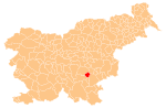 The location of the Municipality of Mirna Peč