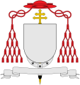 bíborossá avatott egyházmegyés érsek címere (palliummal)
